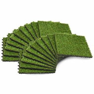 Tiles with artificial grass 20 pcs 30×30 cm green - WPC Tiles