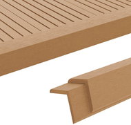 Terrace corner strips made of wood-plastic 5 pcs 170 cm shade teak 45021 - Strip
