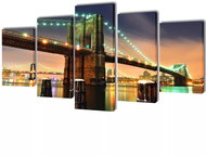Set of paintings, print on canvas, Brooklyn Bridge,100×50 cm 241552 - Painting