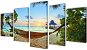 Set of printed paintings on canvas beach with hammock 200×100 cm 241563 - Painting
