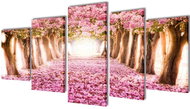 Set of paintings, print on canvas, cherry blossom, 200×100 cm 241575 - Painting