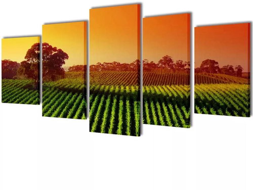 Set of paintings, print on canvas, field, 200×100 cm 241581 - Painting - Main image