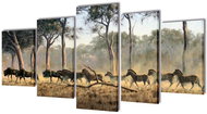 Set of paintings, print on canvas, zebra, 200×100 cm 241583 - Painting