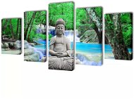 Súprava obrazov, tlač na plátne, Budha, 200 × 100 cm 241589 - Obraz
