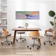 Set of wall paintings on canvas Rain tree colourful 120x40cm 289263 - Painting
