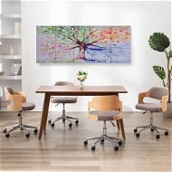 Set of wall paintings on canvas Rain tree colourful 200x80cm 289265 - Painting