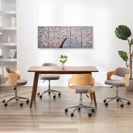 Set of wall paintings on canvas Flowering tree 150×60 cm 289270 - Painting