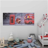 Set of wall paintings on canvas London colour 150×60 cm 289273 - Painting