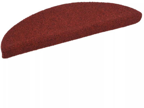 Self-adhesive stair treads 15 pcs needle punched 54x16x4cm red - Stair Treads - Main image