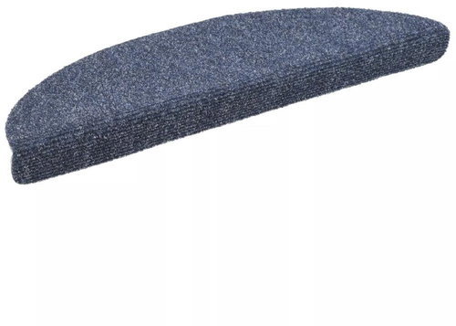 Self-adhesive stair treads 15 pcs needle punched 54x16x4 cm blue - Stair Treads - Main image