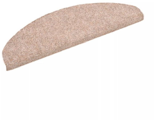 Self-adhesive stair treads 15 pcs needle-punched 65x21x4 cm brown - Stair Treads - Main image