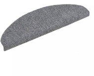 Self-adhesive stair treads 15pcs needle-punched 65x21x4cm light grey - Stair Treads