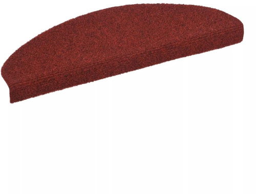 Self-adhesive stair treads 15 pcs needle punched 65x21x4cm red - Stair Treads - Main image