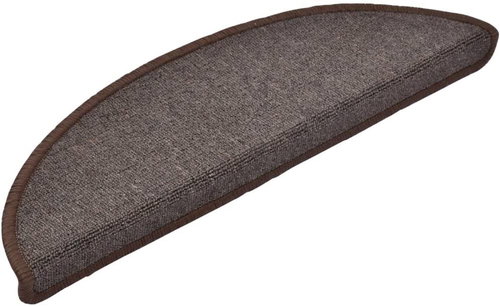15 pcs Stair treads coffee brown 56 × 17 × 3 cm - Stair Treads - Main image