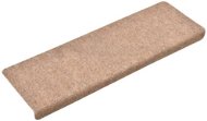 Stair treads 15 pcs needle punched 65 × 25 cm brown - Stair Treads