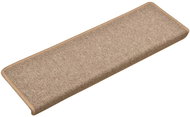 Carpet stair treads 15 pcs 65 × 25 cm light brown - Stair Treads