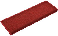 Carpet stair treads 15 pcs 65 × 25 cm red - Stair Treads