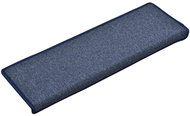 Carpet stair treads 15 pcs 65 × 25 cm blue - Stair Treads