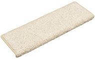 Carpet stair treads 15 pcs 65 × 25 cm white - Stair Treads