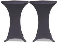 Stretchable table cover 2 pcs 60 cm anthracite - Table Cover