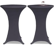 Stretchable table cover 2 pcs 80 cm anthracite - Table Cover