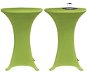 Strečový návlek na stôl 2 ks 70 cm zelený - Návlek na stôl