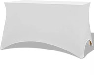 Stretchable table cover 2 pcs 183x76x74 cm white - Table Cover