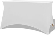 Stretchable table cover 2 pcs 243x76x74 cm white - Table Cover
