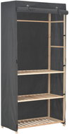 3-level wardrobe grey 79 × 40 × 170 cm fabric - Wardrobe