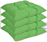 Chair pads, 4 pcs, green, 40x40x8 cm - Cushion