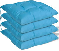 Chair pads, 4 pcs, blue, 40x40x8 cm - Cushion
