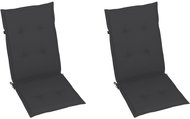 Cushions for garden chairs 2 pcs, anthracite, 120x50x3 cm - Cushion