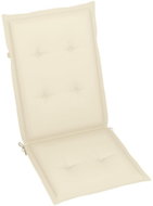 Cushions for garden chairs 2 pcs, cream, 120x50x3 cm - Cushion