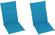Cushions for garden chairs 2 pcs, blue, 120x50x3 cm - Cushion