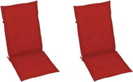 Cushions for garden chairs 2 pcs, red, 120x50x4 cm - Cushion