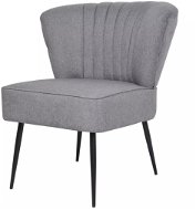 Koktejlová židle světle šedá textil - Konferenční židle