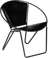 Židle černá pravá kůže - Konferenční židle