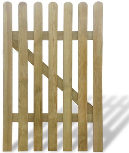 Garden gate wood 100 × 150 cm - Fence Gate - Main image