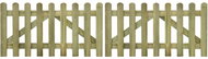 Fence gate slatted 2-leaf impregnated wood 300 × 80 cm - Fence Gate