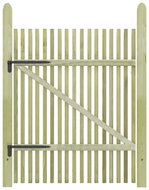 Slatted garden gate impregnated pine 100 × 150 cm - Fence Gate