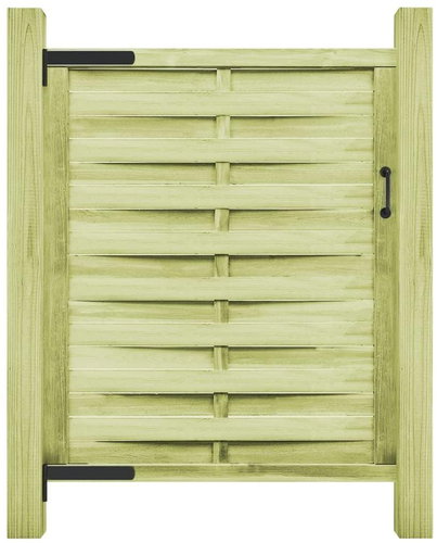 Garden gate impregnated pine 100 × 150 cm green - Fence Gate - Main image