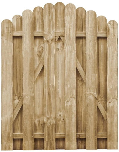 Garden gate impregnated pine 100 × 125 cm - Fence Gate - Main image