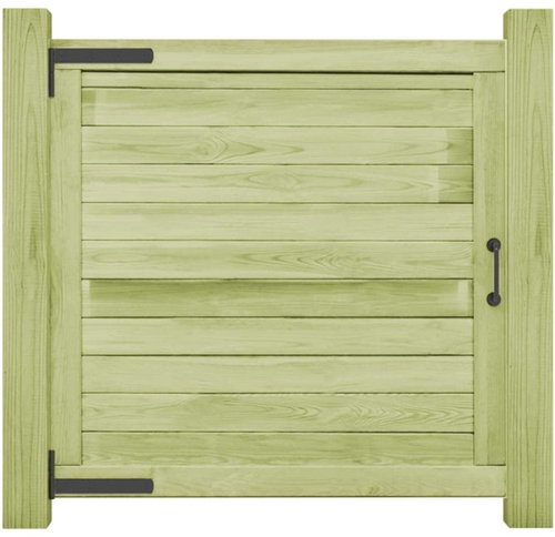 Garden gate impregnated pine 100 × 100 cm - Fence Gate - Main image