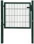 2 D plotová bránka (jednokrídlová), zelená, 106 × 130 cm - Bránka k plotu