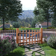 Garden gate, impregnated hazel wood, 100x60 cm - Fence Gate
