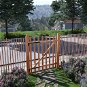 Garden gate, impregnated hazel wood, 100x120 cm - Fence Gate