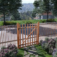 Záhradná bránka, impregnované lieskové drevo, 100 × 120 cm - Bránka k plotu