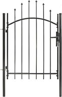 Garden gate steel 1 × 1,5 m black - Fence Gate