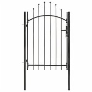 Garden gate steel 1 × 2 m black - Fence Gate