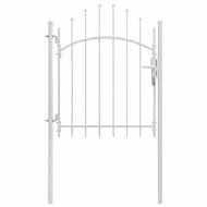 Záhradná bránka oceľ 1 × 1,75 m biela - Bránka k plotu